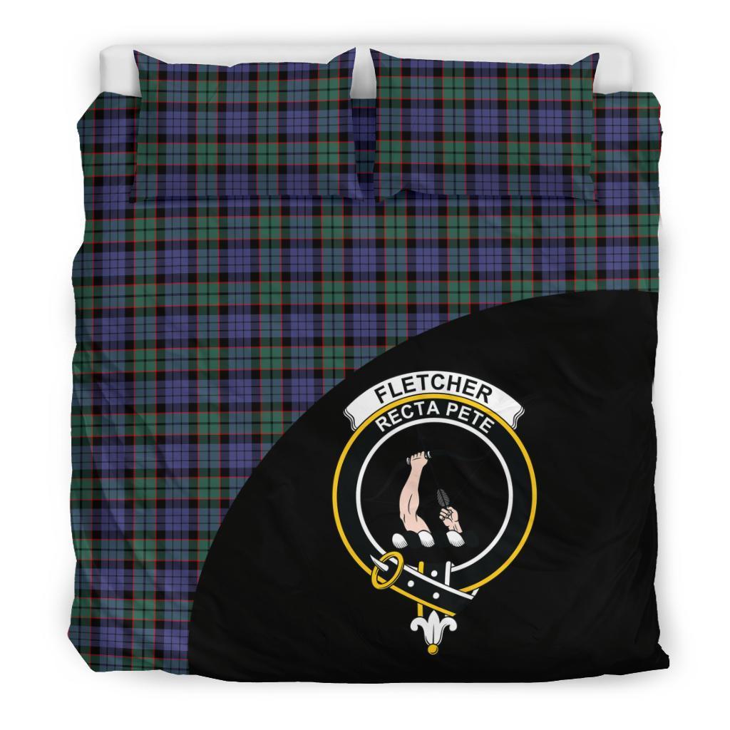 Fletcher Modern Family Tartan Crest Wave Style Bedding Set