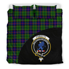 Forsyth Modern Family Tartan Crest Wave Style Bedding Set