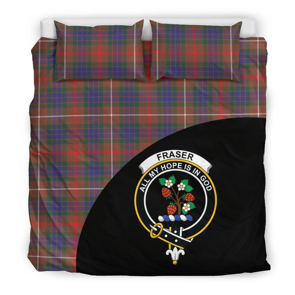 Fraser Hunting Modern Family Tartan Crest Wave Style Bedding Set