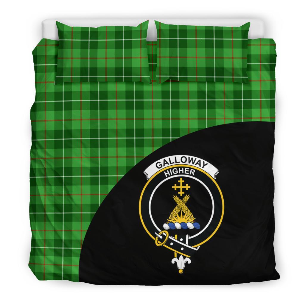 Galloway District Family Tartan Crest Wave Style Bedding Set