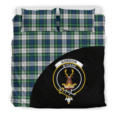 Gordon Dress Ancient Family Tartan Crest Wave Style Bedding Set