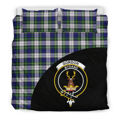 Gordon Dress Modern Tartan Crest Wave Bedding Set