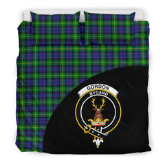 Gordon Modern Tartan Crest Wave Bedding Set