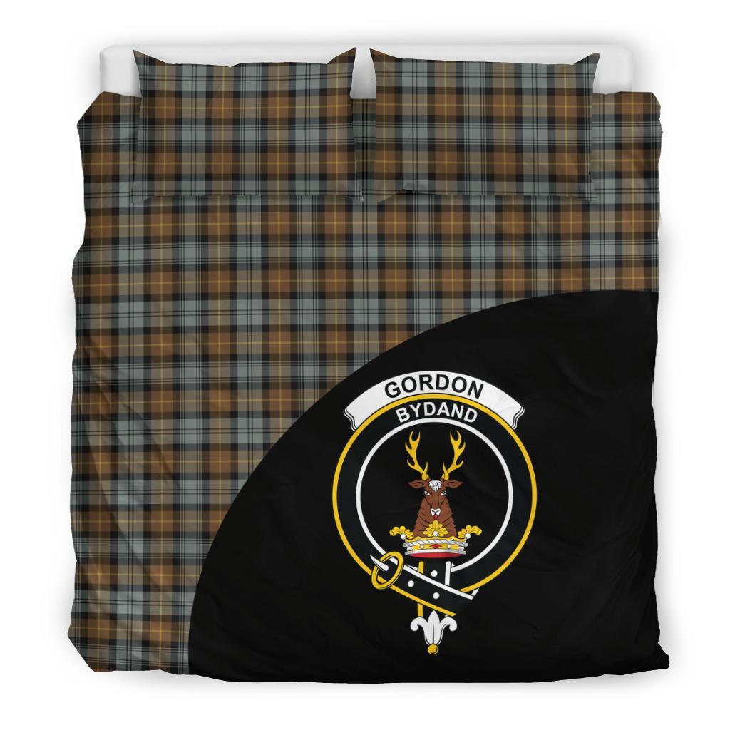 Gordon Weathered Tartan Crest Wave Bedding Set