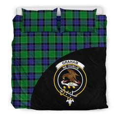 Graham of Menteith Modern Tartan Crest Wave Bedding Set