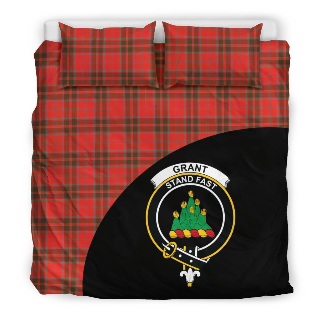 Grant Weathered Family Tartan Crest Wave Style Bedding Set