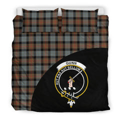 Gunn Weathered Family Tartan Crest Wave Style Bedding Set