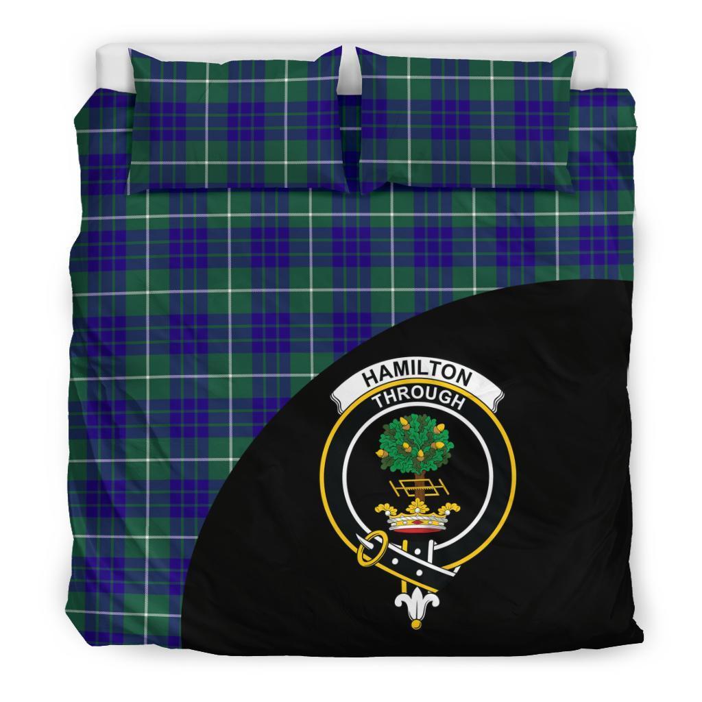 Hamilton Hunting Modern Family Tartan Crest Wave Style Bedding Set