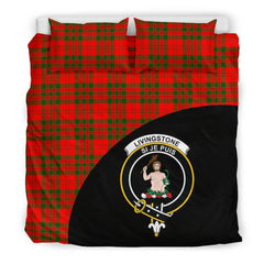 Livingstone Modern Family Tartan Crest Wave Style Bedding Set