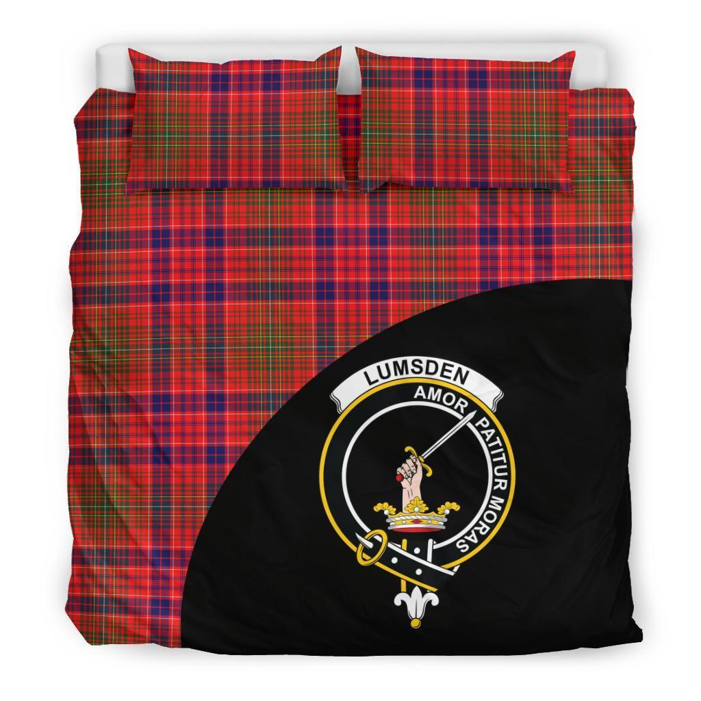 Lumsden Modern Family Tartan Crest Wave Style Bedding Set