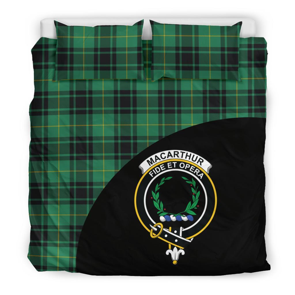 MacArthur Ancient Family Tartan Crest Wave Style Bedding Set