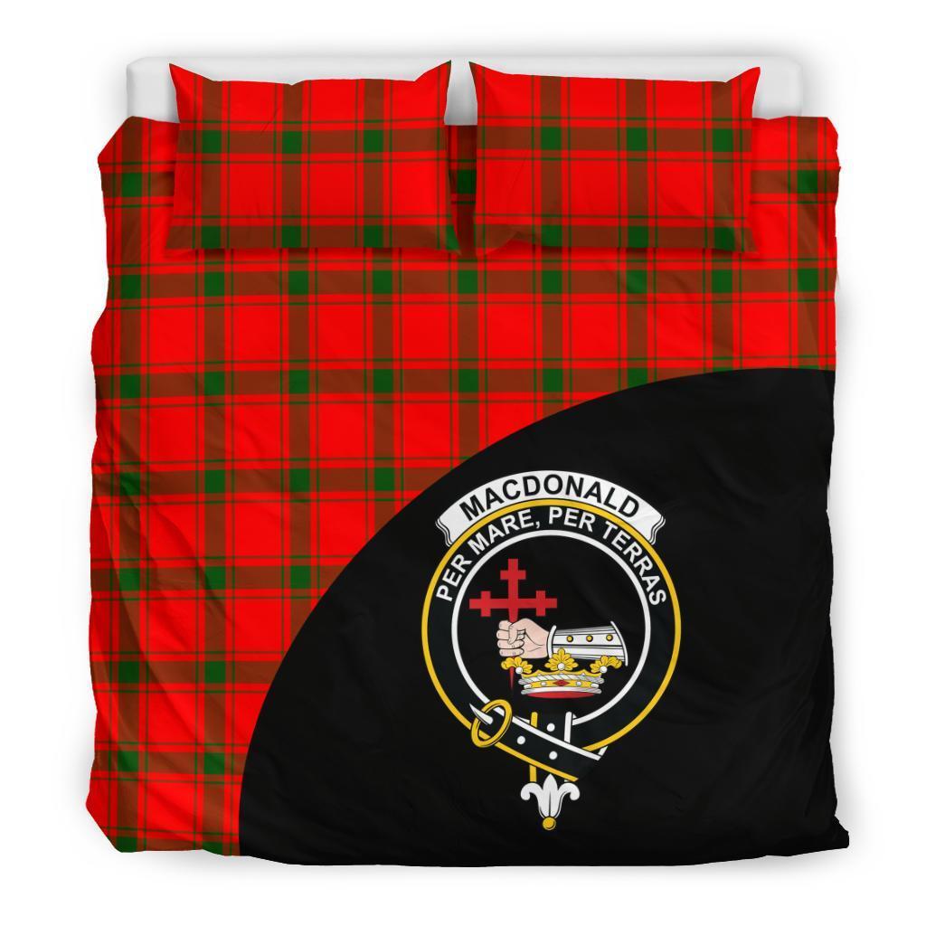 MacDonald of Sleat Family Tartan Crest Wave Style Bedding Set