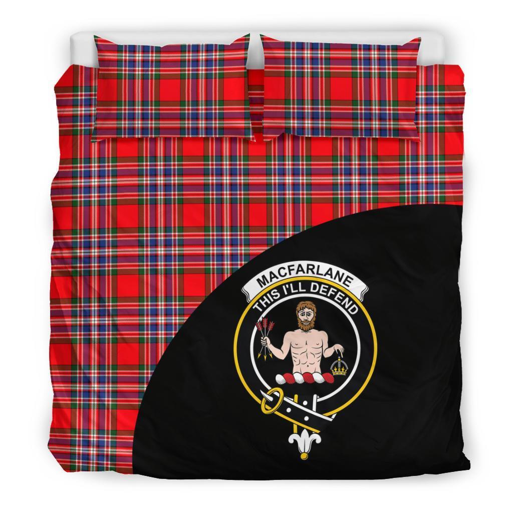 MacFarlane Modern Family Tartan Crest Wave Style Bedding Set