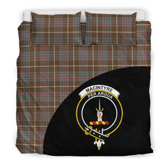 MacIntyre Hunting Weathered Family Tartan Crest Wave Style Bedding Set