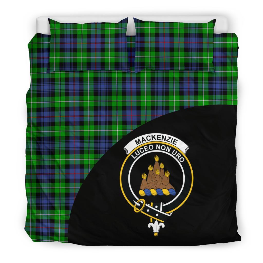 MacKenzie Family Tartan Crest Wave Style Bedding Set