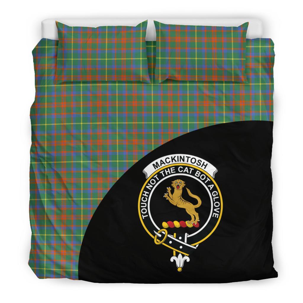 MacKintosh Hunting Ancient Family Tartan Crest Wave Style Bedding Set