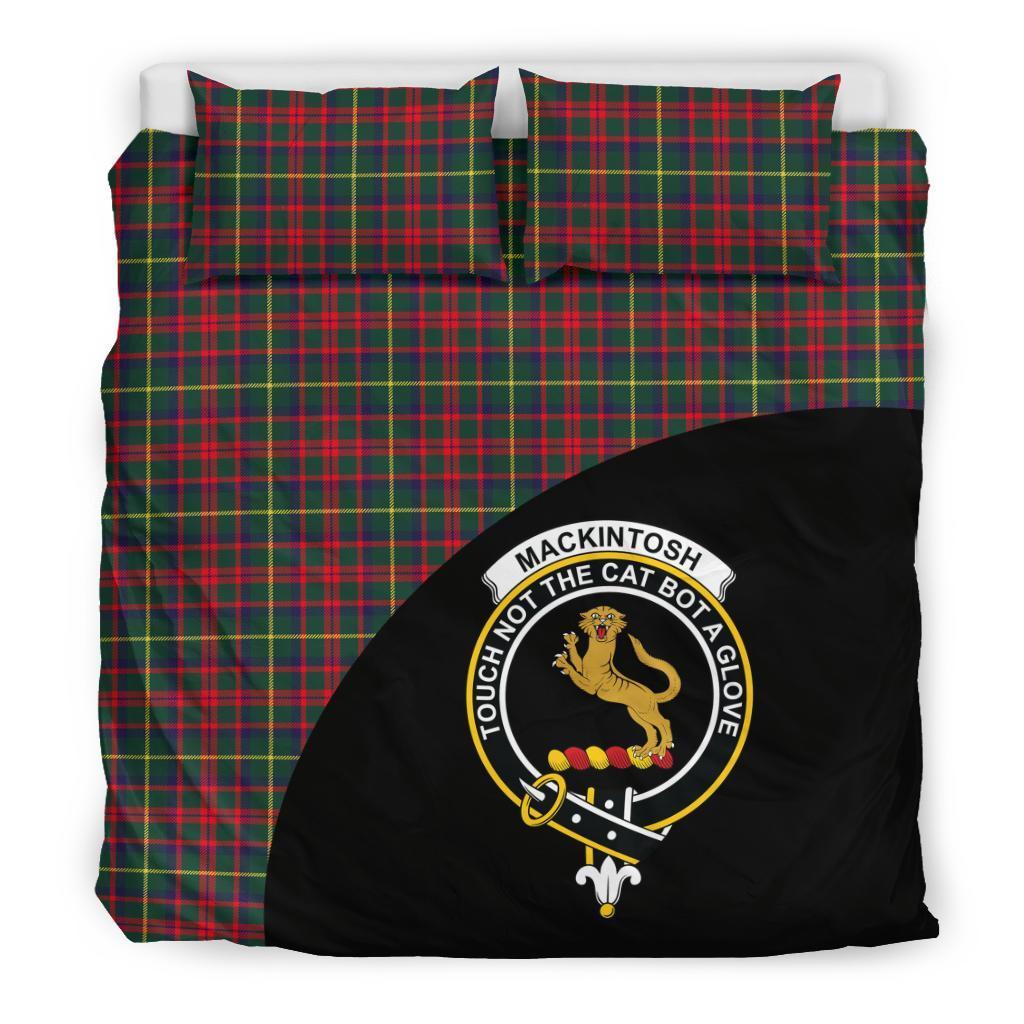 MacKintosh Hunting Modern Family Tartan Crest Wave Style Bedding Set