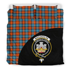 MacLachlan Ancient Family Tartan Crest Wave Style Bedding Set