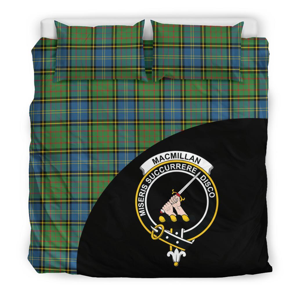 MacMillan Hunting Ancient Family Tartan Crest Wave Style Bedding Set