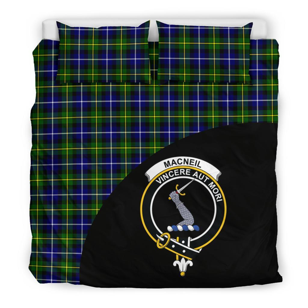 MacNeil of Barra Modern Family Tartan Crest Wave Style Bedding Set