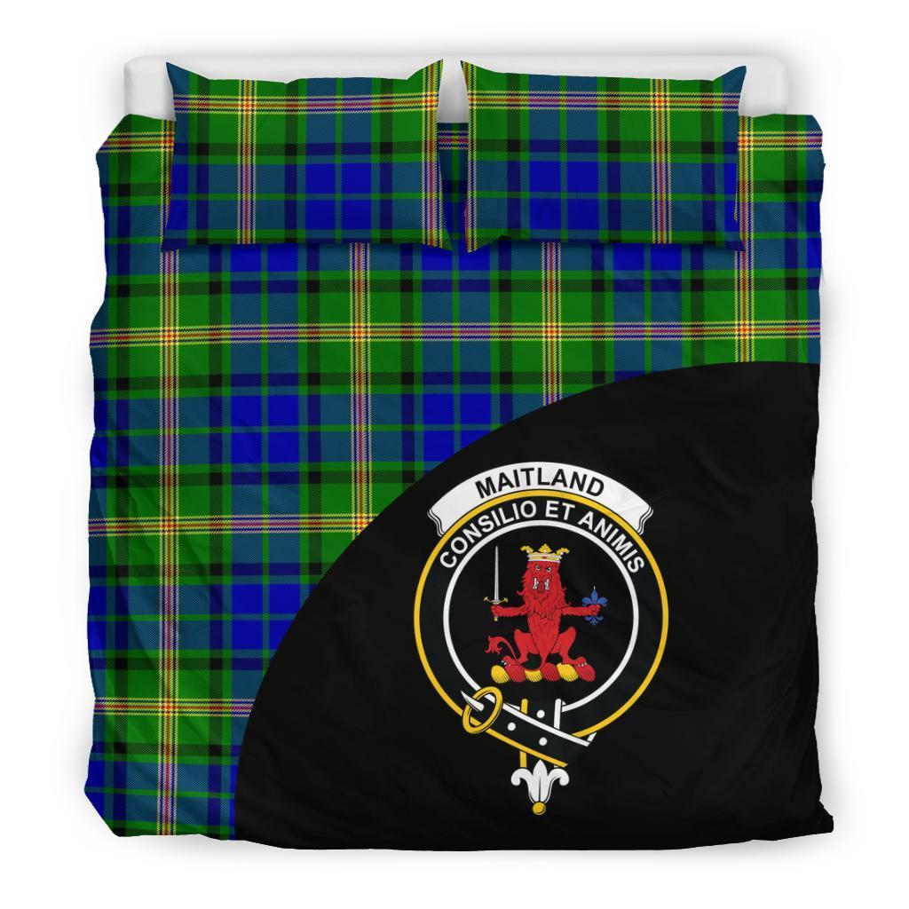 Maitland Family Tartan Crest Wave Style Bedding Set