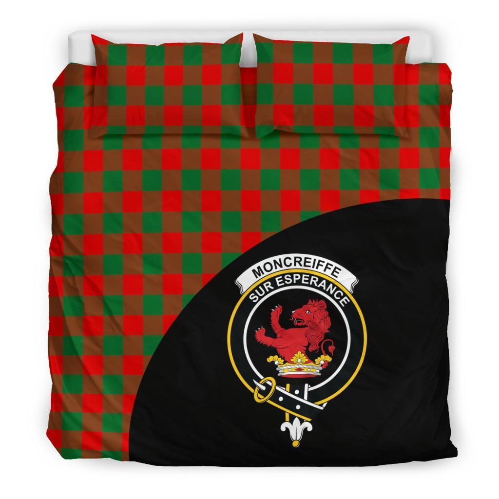 Moncrieffe Family Tartan Crest Wave Style Bedding Set