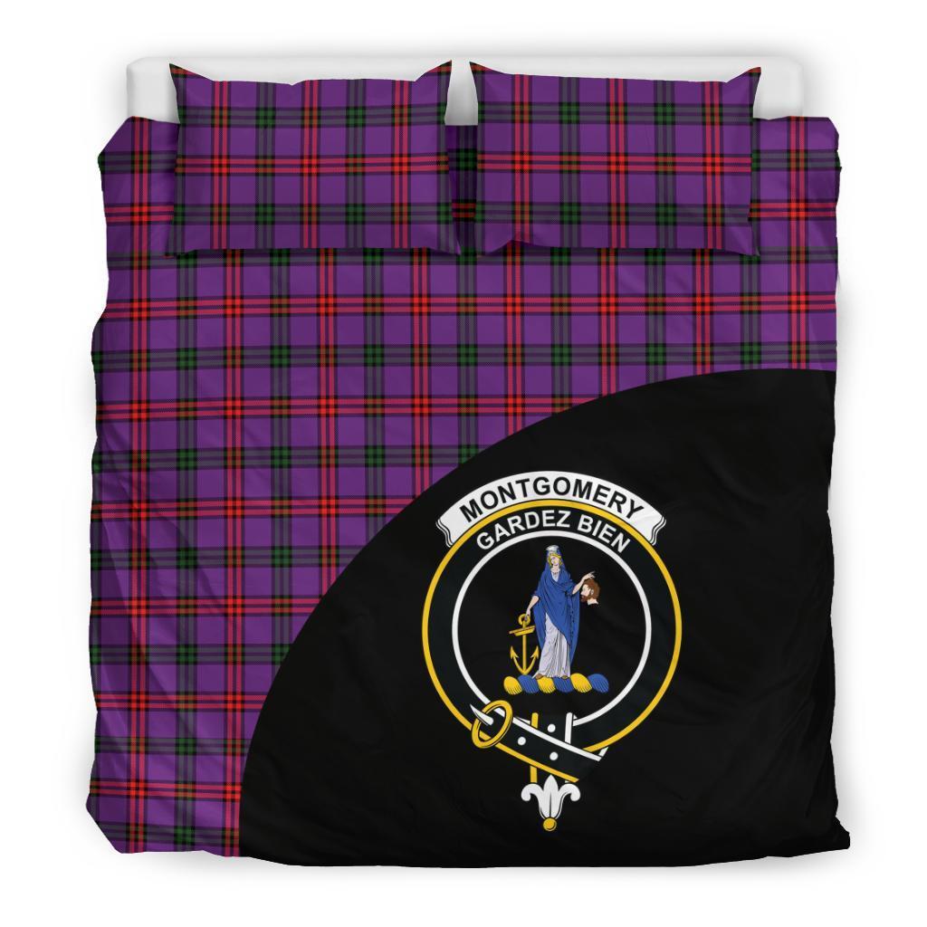 Montgomery Modern Family Tartan Crest Wave Style Bedding Set