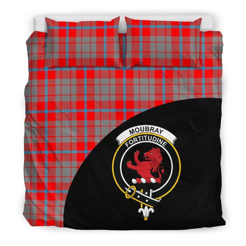 Moubray Family Tartan Crest Wave Style Bedding Set