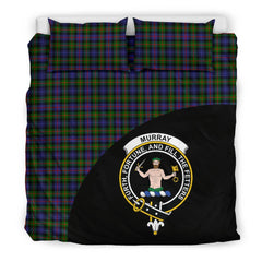 Murray of Atholl Modern Tartan Crest Wave Bedding Set