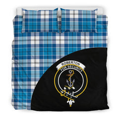 Roberton Family Tartan Crest Wave Style Bedding Set