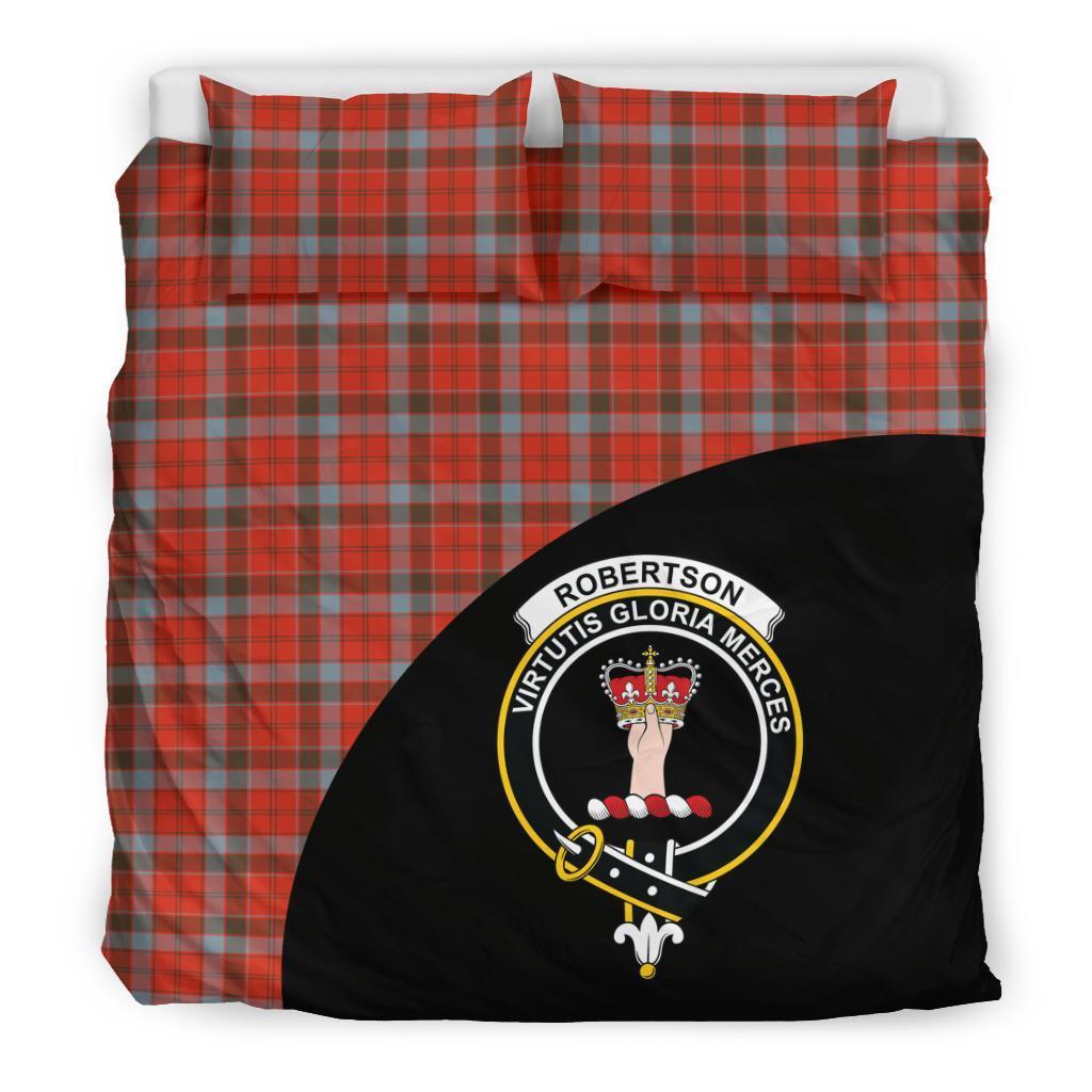 Robertson Weathered Family Tartan Crest Wave Style Bedding Set