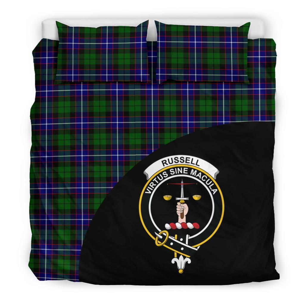 Russell Modern Family Tartan Crest Wave Style Bedding Set