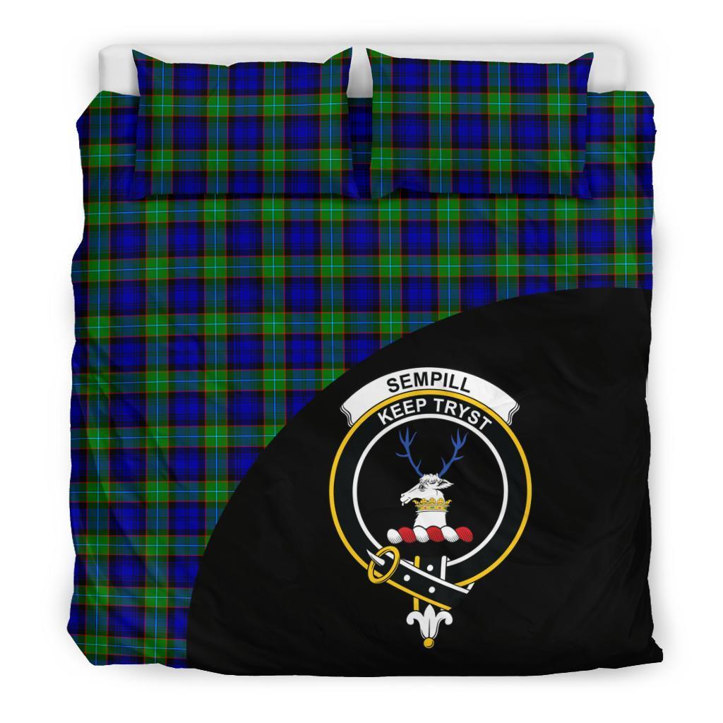 Sempill Modern Family Tartan Crest Wave Style Bedding Set