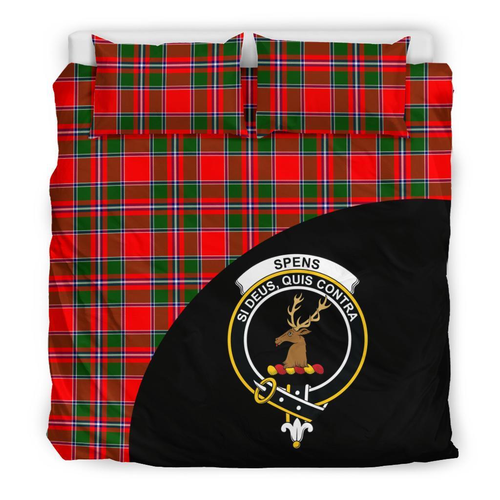 Spens Modern Family Tartan Crest Wave Style Bedding Set