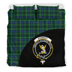 Stewart Hunting Modern Family Tartan Crest Wave Style Bedding Set