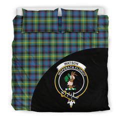 Watson Ancient Family Tartan Crest Wave Style Bedding Set