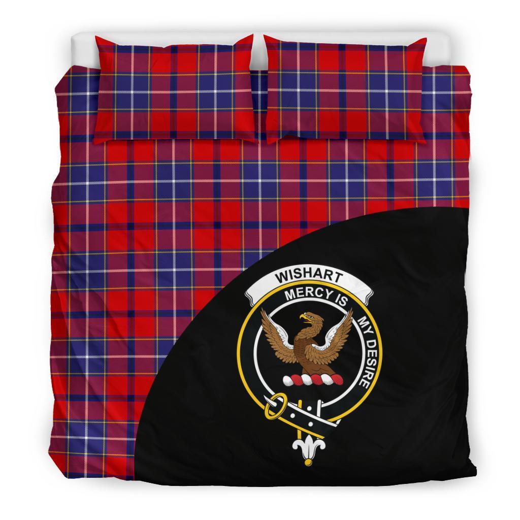 Wishart Dress Family Tartan Crest Wave Style Bedding Set