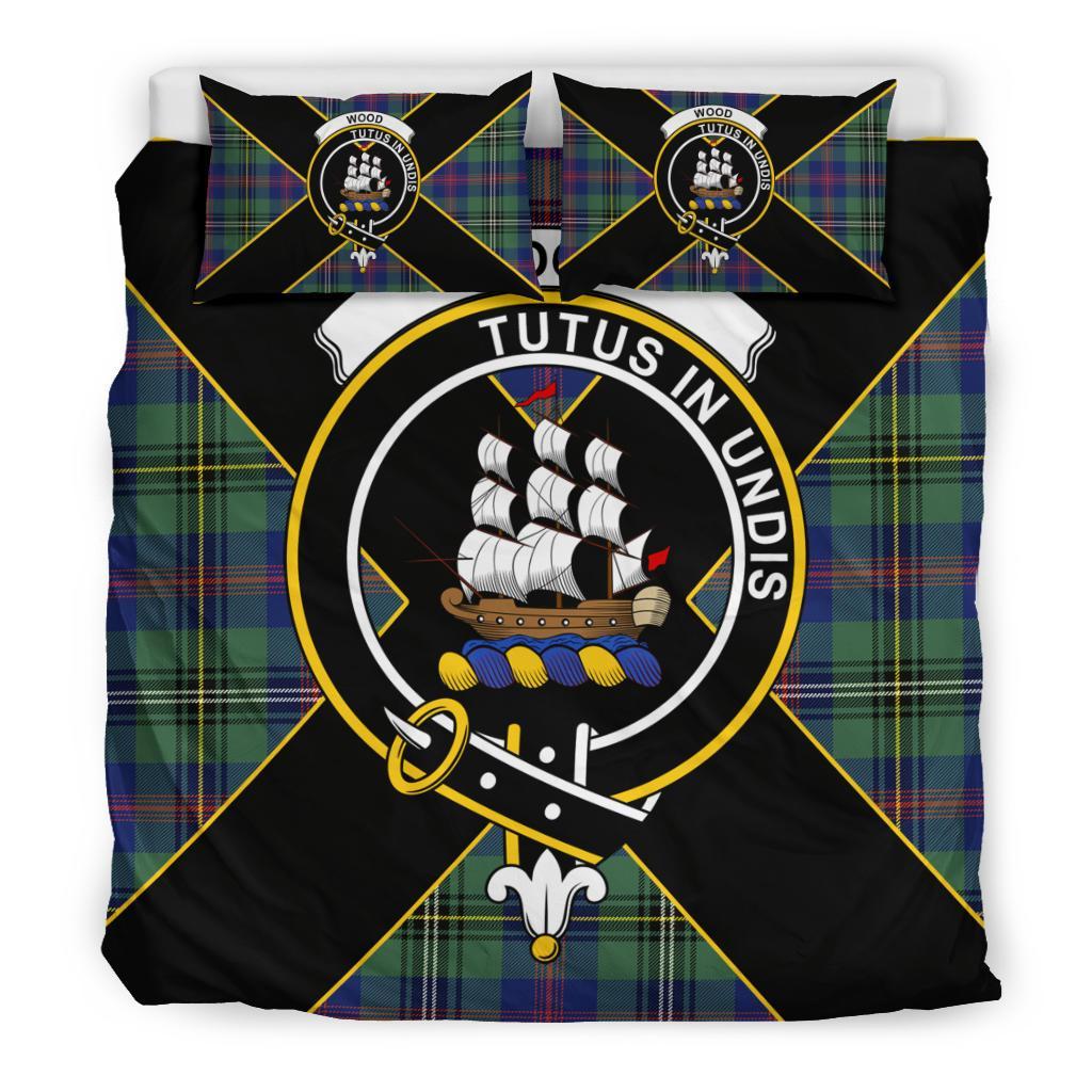 Wood Tartan Crest Bedding Set - Luxury Style