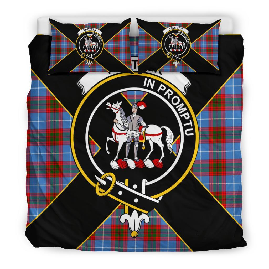 Trotter Tartan Crest Bedding Set - Luxury Style