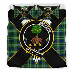 Swinton Tartan Crest Bedding Set - Luxury Style