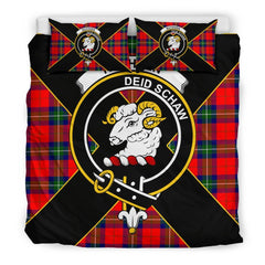 Ruthven Tartan Crest Bedding Set - Luxury Style