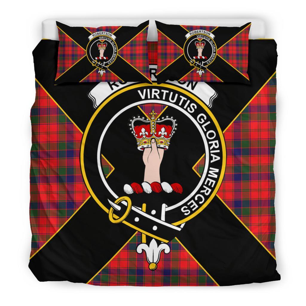 Robertson Tartan Crest Bedding Set - Luxury Style