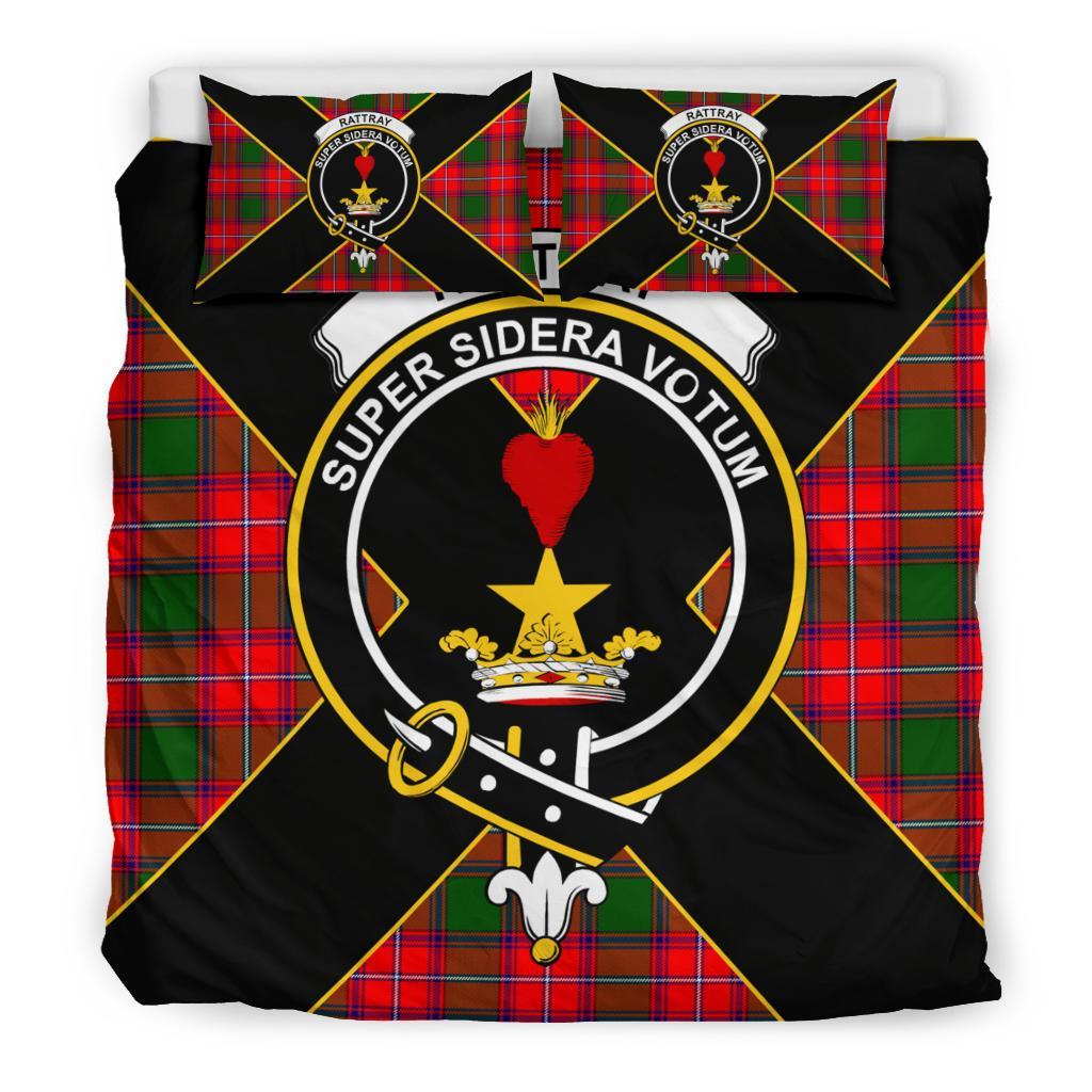 Rattray Tartan Crest Bedding Set - Luxury Style