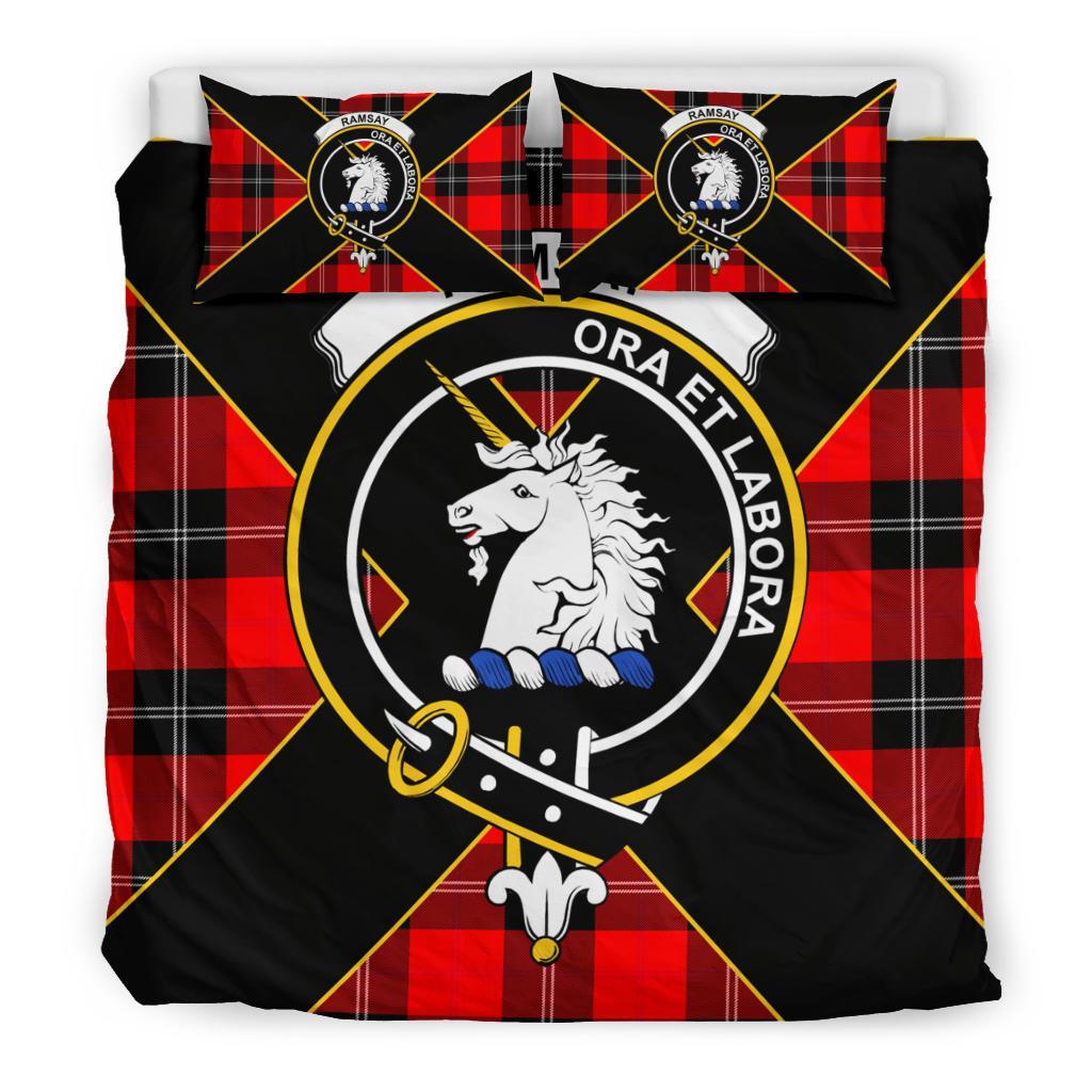 Ramsay Tartan Crest Bedding Set - Luxury Style