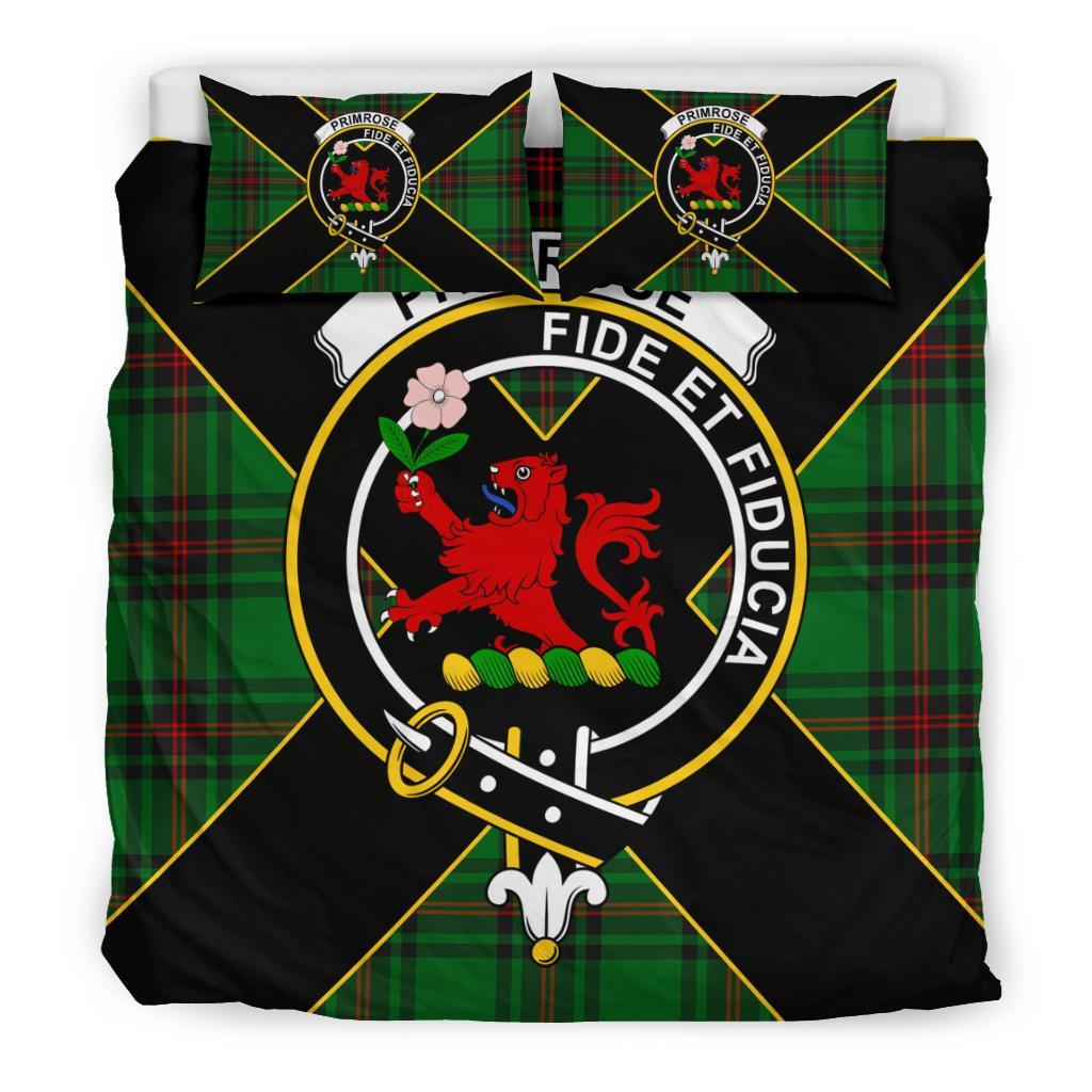 Primrose Tartan Crest Bedding Set - Luxury Style