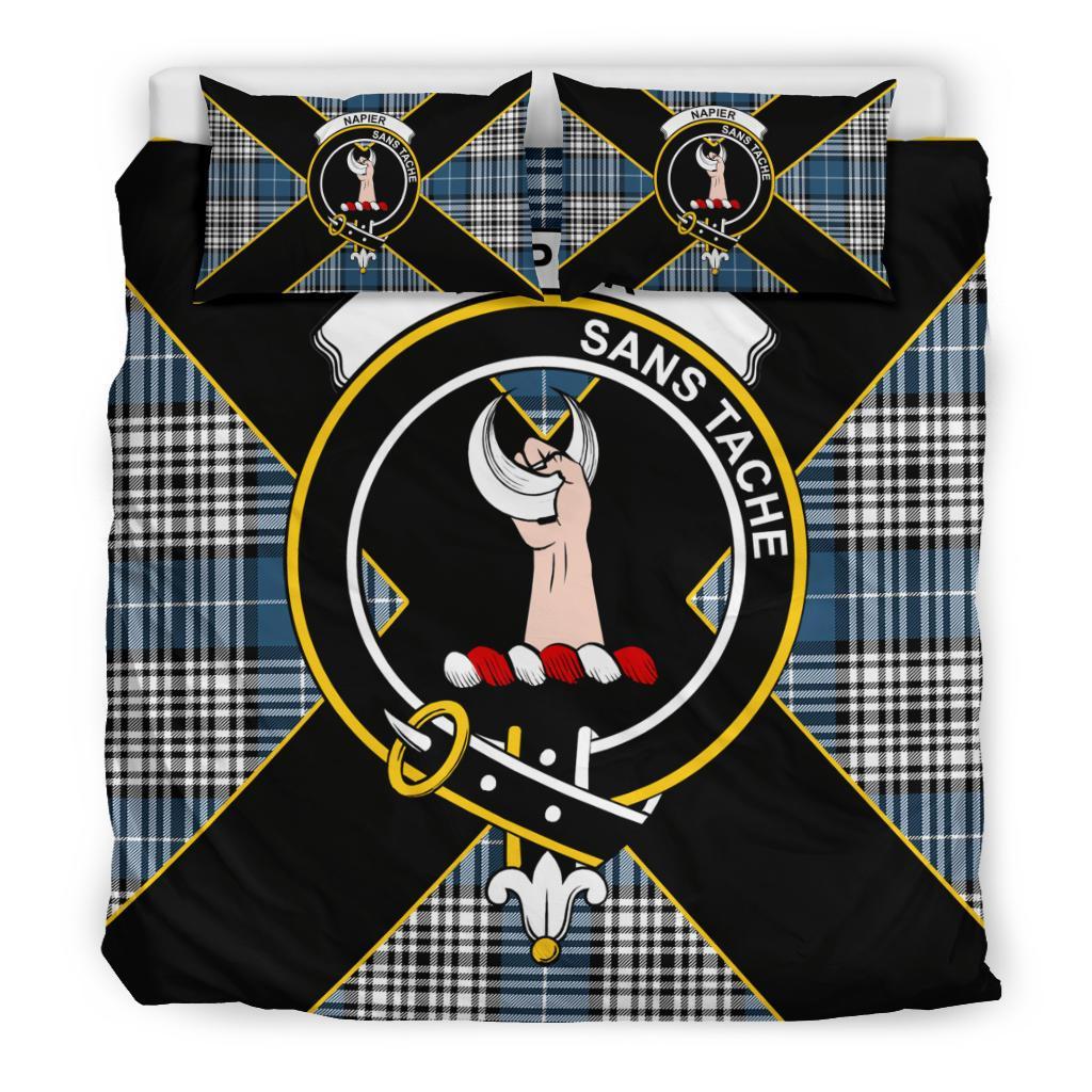 Napier Tartan Crest Bedding Set - Luxury Style