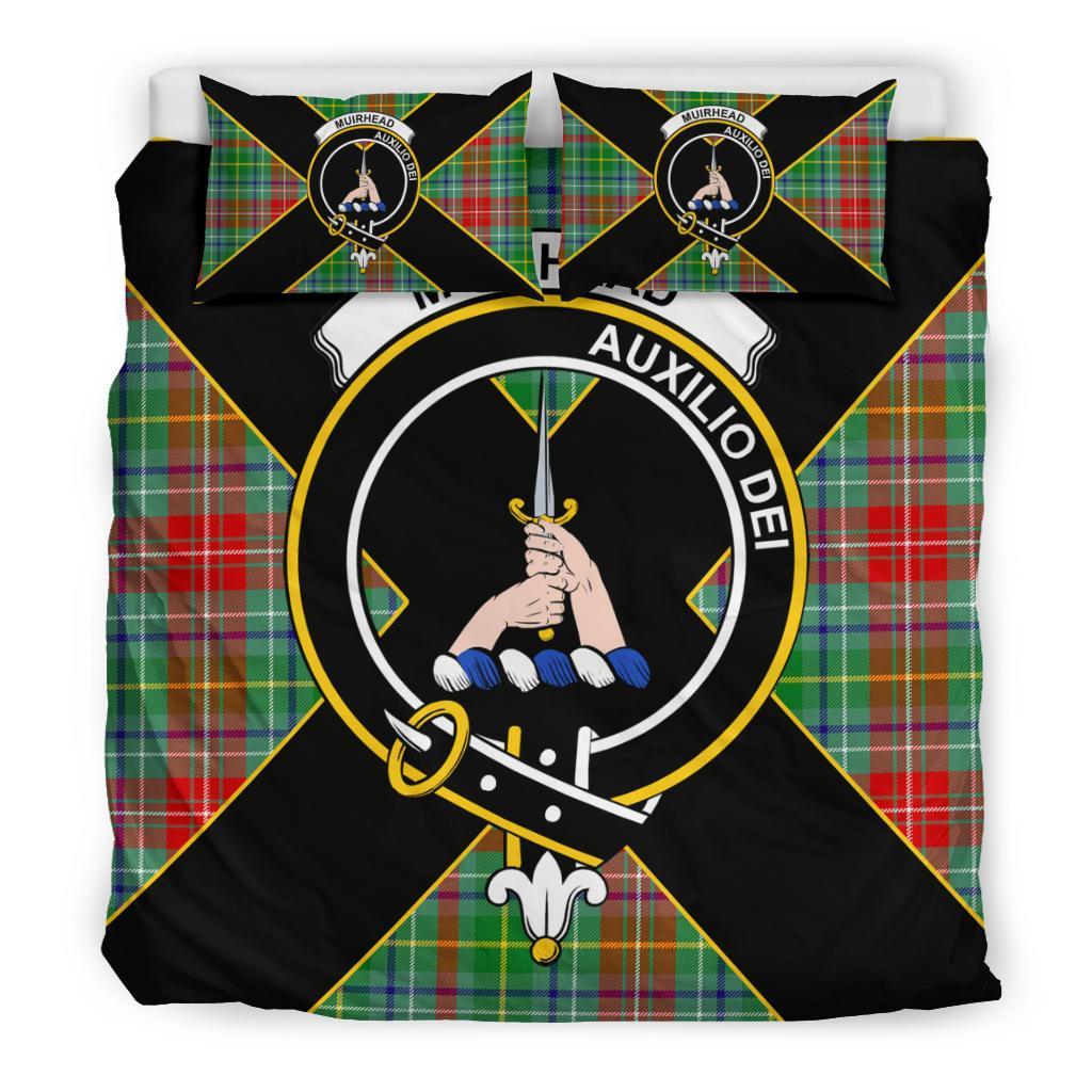 Muirhead Tartan Crest Bedding Set - Luxury Style