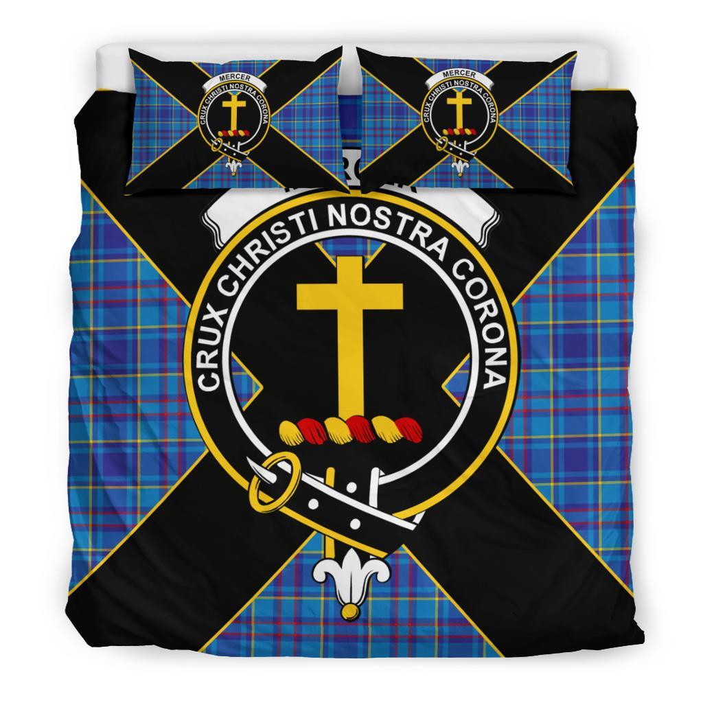 Mercer Tartan Crest Bedding Set - Luxury Style