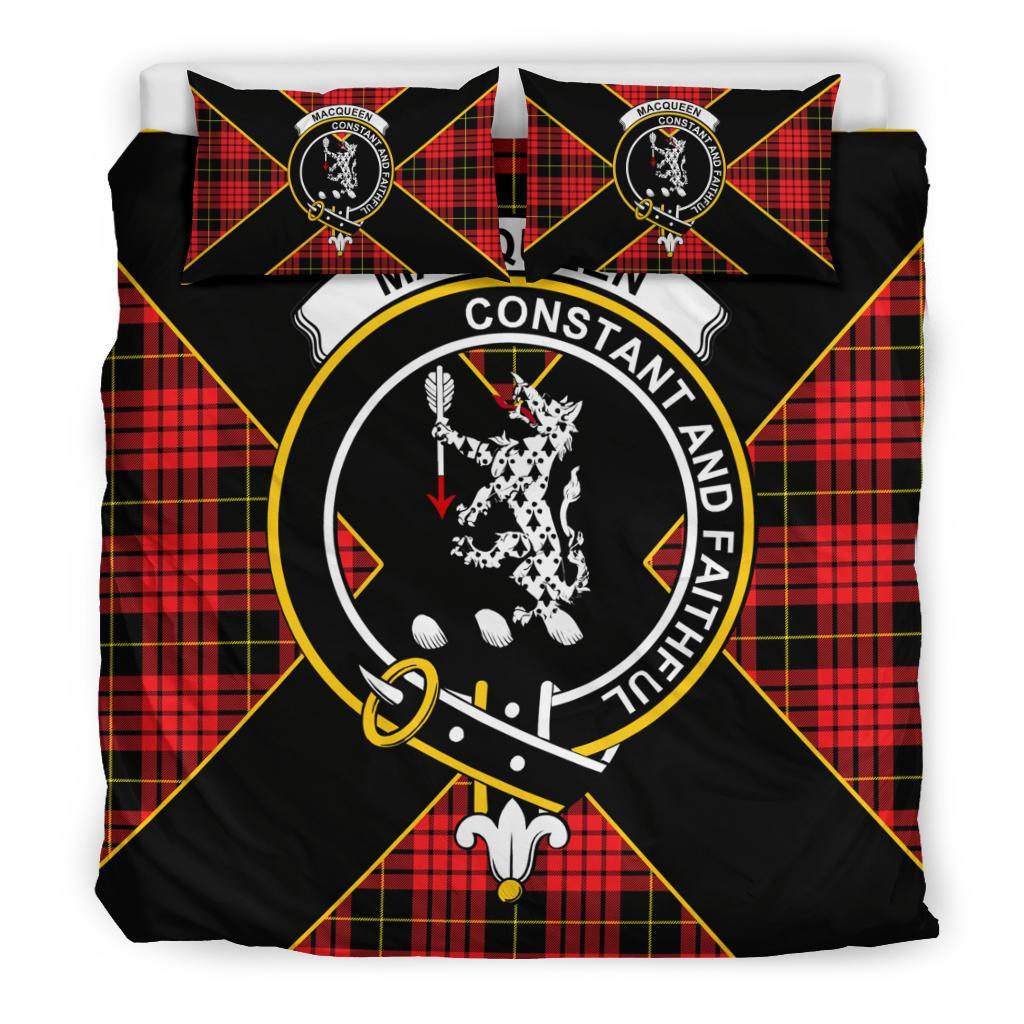 MacQueen Tartan Crest Bedding Set - Luxury Style