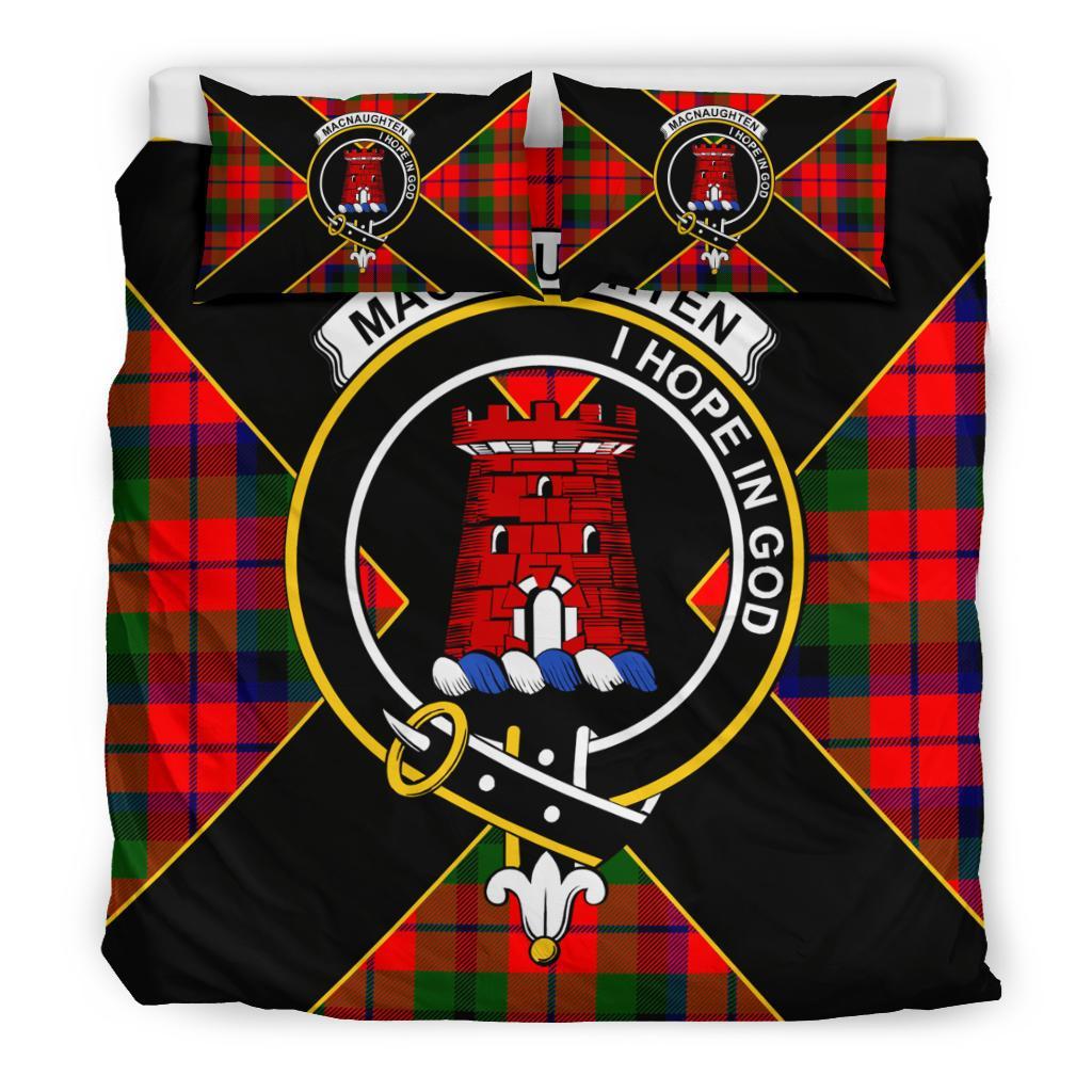 MacNaughten Tartan Crest Bedding Set - Luxury Style